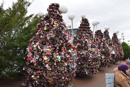 seoul tower arbres à cadenas