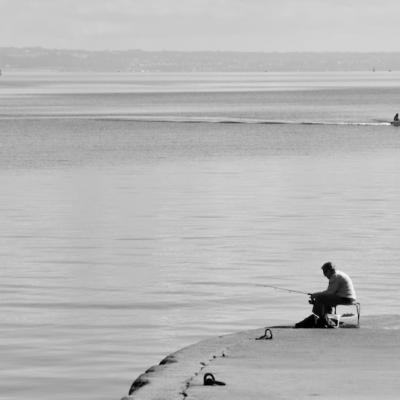 Peche sur la cale du Fret (Crozon)